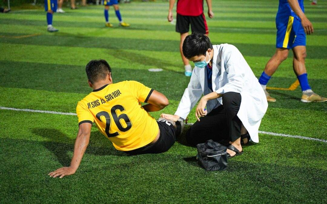 soccer player, treated, doctor