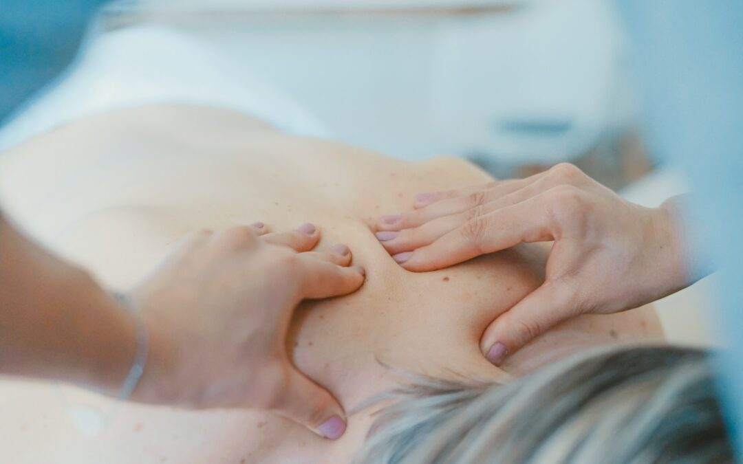 woman, back massage